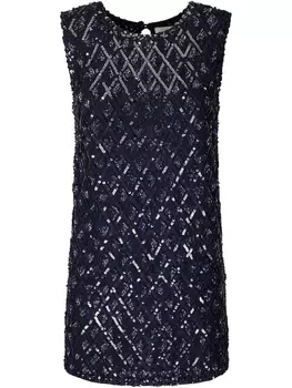 Мини-платье PAROSH с пайетками P.A.R.O.S.H., синий