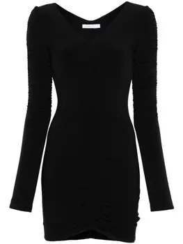 Мини-платье Patrizia Pepe с драпировкой, черный