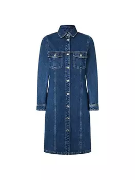 Мини платье Pepe Jeans Dress, синий деним
