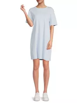 Мини-платье Perfect St в тонкую полоску Theory, цвет Dahlia Blue