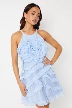 Мини-платье Petite Rose из органзы Coast, синий