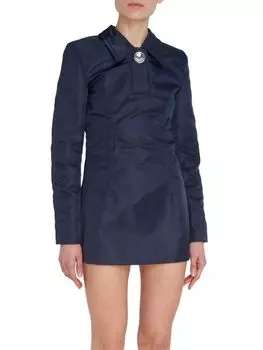 Мини-платье поло Meryll Rogge, темно-синий