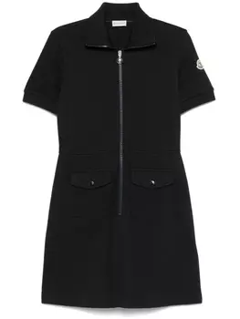 Мини-платье-поло Moncler пике, синий