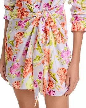 Мини-платье «Полуночные тюльпаны» Cinq Sept, мультиколор