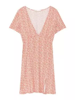 Мини платье Pull&Bear Dress, оранжевый