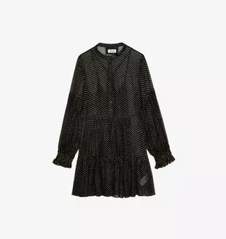 Мини-Платье Randy, украшенное пайетками Zadig&Voltaire, цвет noir