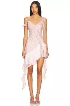 Мини-платье Raspberry rose от For Love & Lemons, pink