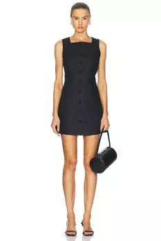 Мини-платье Rio на пуговицах Posse, черный