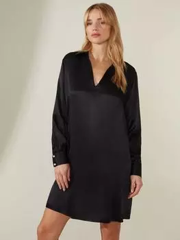Мини-платье Ro&Zo с воротником, черный