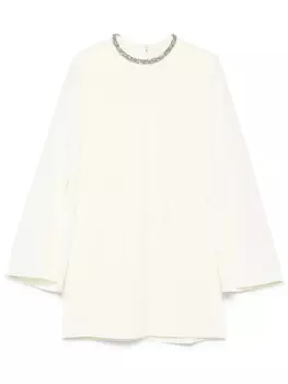 Мини-платье Roland Mouret из кади с отделкой, желтый