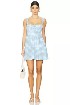Мини-платье Rosie от Show Me Your Mumu, blue cottage