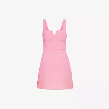 Мини-Платье Rosita с пайетками Rebecca Vallance, розовый