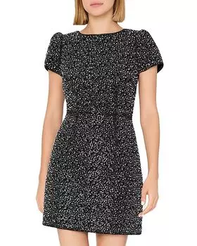 Мини-платье Rowen с бисером MILLY, черный