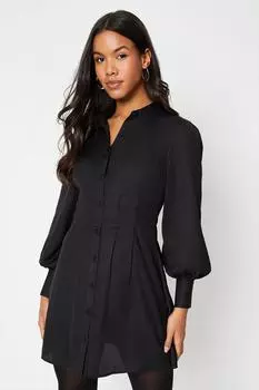 Мини-платье-рубашка Dorothy Perkins, черный