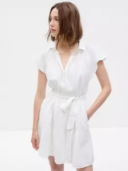Мини-Платье-Рубашка Gap, белый