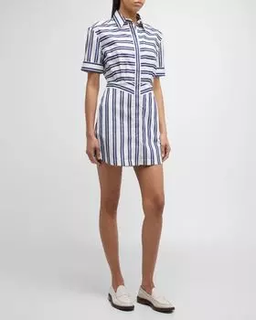 Мини-платье-рубашка в полоску Candide CALLAS Milano, цвет Navywhite Stripes