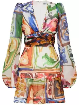 Мини-платье Ruffo Rebecca Vallance, оранжевый