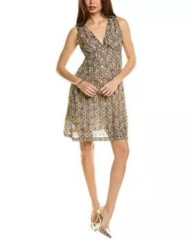 Мини-платье с абстрактным мотивом M Missoni, синий