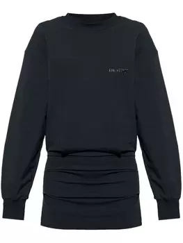 Мини-платье с аппликацией The Attico, черный