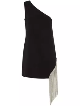 Мини-платье с бахромой Amen, черный
