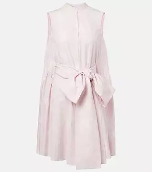 Мини-платье с бантом Erdem, розовый