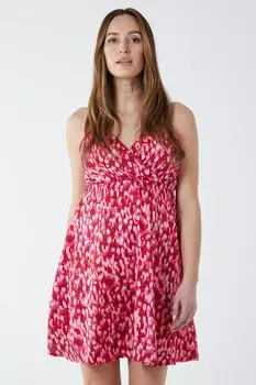 Мини-платье с бретелями и запахом Blue Vanilla, розовый