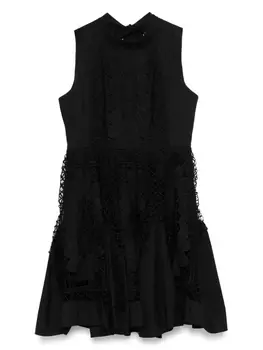 Мини-платье с цветочной вышивкой Cenere GB, черный