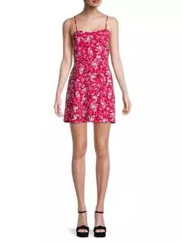 Мини-платье с цветочным принтом Calvin Klein Jeans Stencil floral