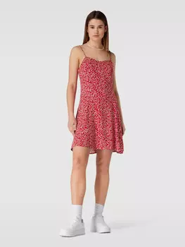 Мини-платье с цветочным узором Review, красный