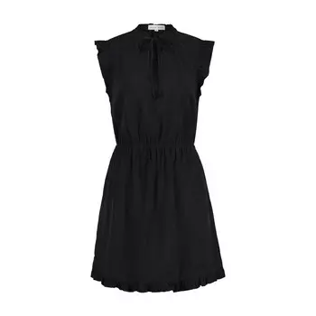 Мини платье с деталями по подолу Bella Dahl, черный