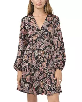 Мини-платье с длинными рукавами 1.STATE, черный