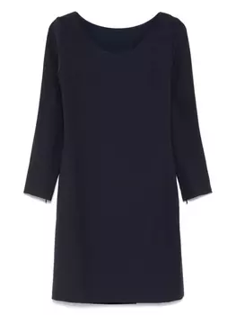 Мини-платье с длинными рукавами Emporio Armani, синий