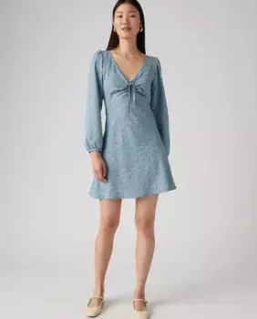 Мини-платье с длинными рукавами Levi's, синий