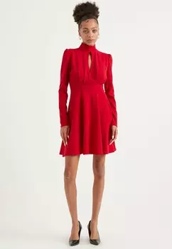 Мини-Платье с длинными рукавами Tbn, красный