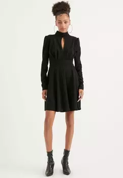 Мини-Платье с длинными рукавами Tbn, черный