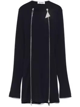 Мини-платье с двойной молнией The Attico, синий