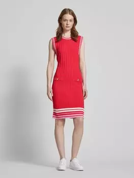 Мини-платье с фактурным узором LIU JO SPORT, красный