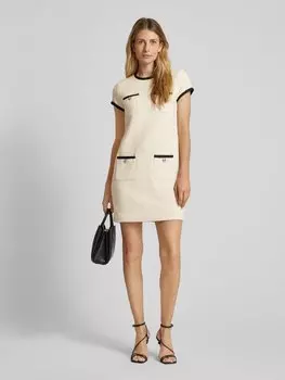 Мини-платье с фактурным узором модель 'INBALEY' Lauren Ralph Lauren, кремовый