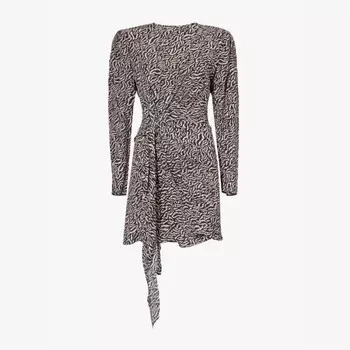 Мини-Платье с графическим принтом Dulce Isabel Marant Etoile, черный