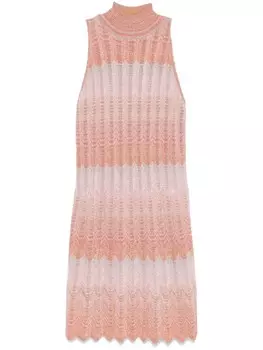Мини-платье с греческим мотивом Missoni, розовый