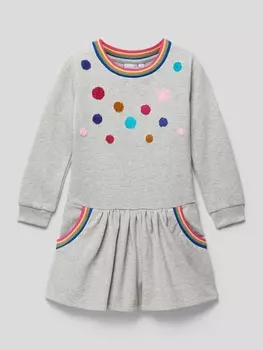 Мини-платье с карманами Happy Girls, серый