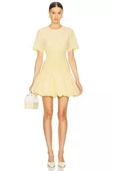 Мини-платье с коротким рукавом Libbie Simkhai, buttercream
