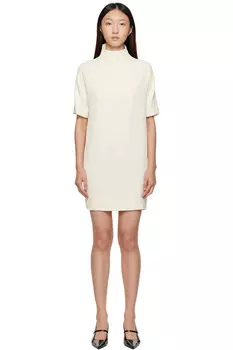 Мини-платье с короткими рукавами Elton Loulou De Saison, цвет ivory