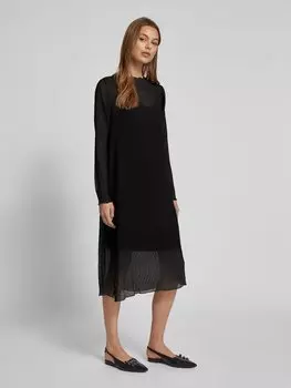 Мини-платье с круглым вырезом, модель 'EDELYN' FREE/QUENT, черный