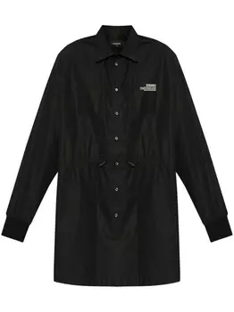 Мини-платье с логотипом DSQUARED2, черный