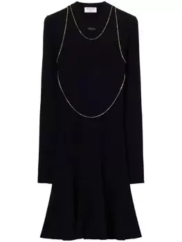 Мини-платье с логотипом PUCCI, черный