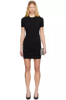 Мини-платье с логотипом Versace Jeans Couture, черный