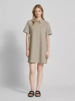 Мини-платье с накладным нагрудным карманом Marc O'Polo Denim, кремовый