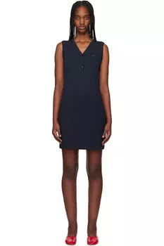 Мини-платье с нашивками Blue Baby Fox Maison Kitsun