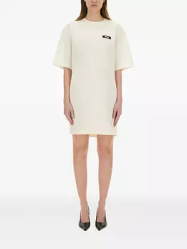 Мини-платье с нашивкой-логотипом MSGM, нейтральный